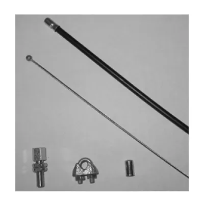 Berner Notentriegelungs-Set NES-S 2901254 | Schwingtore | Seillänge 2,5m | Seilzughülle | Sammelgaragen