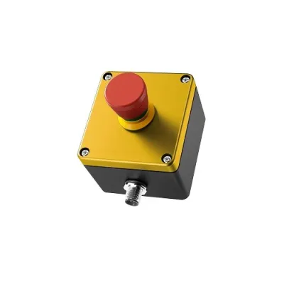 Bernstein Not-Halt Schalter SEU-2/0-P80-C | 6075689138 | M12 | Dreh-Entriegelung | IP65 | beleuchtet | Aufbau