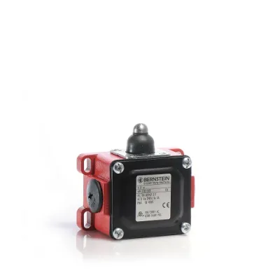 BERNSTEIN Grenztaster D-SU1 W 6041153156 | Metallgehäuse | IP65 | Kuppenstößel | 1Ö/1S | 82x79x44mm