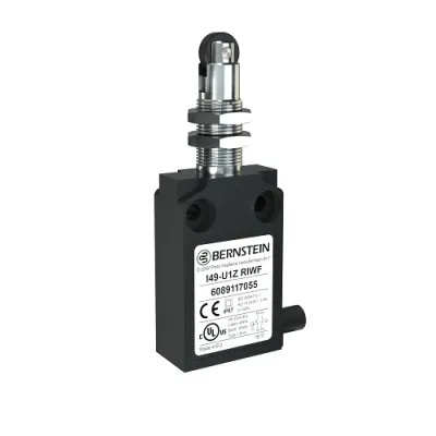 BERNSTEIN Positionsschalter I49-A2Z RIWF Z | 6089817072 | IP67 | Rollenstößel | 2 Öffner | Kunststoff | flach 16mm