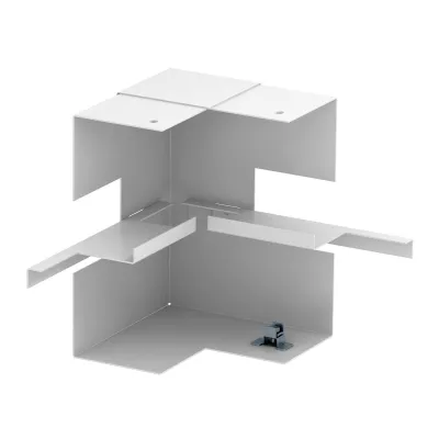 OBO Bettermann Inneneck GS-SI70170RW 6277640 | Geräteeinbaukanal Eckstück 70x170mm | Stahl | IP30 | reinweiß RAL 9010
