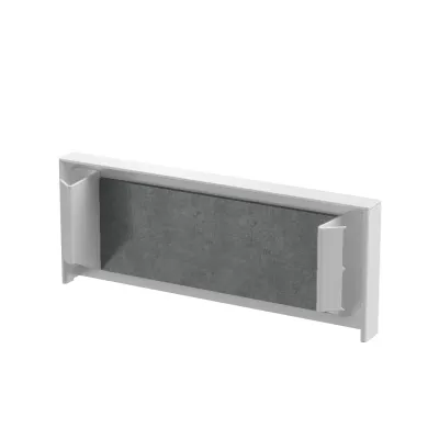 OBO BETTERMANN Endstück PLM EP 0410 RW | Brandschutzgewebe | Stahl beschichtet | 105x20x41mm | RAL 9010 reinweiß