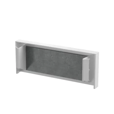 OBO BETTERMANN Endstück PLM EP 0410 RW | Brandschutzgewebe | Stahl beschichtet | 105x20x41mm | RAL 9010 reinweiß