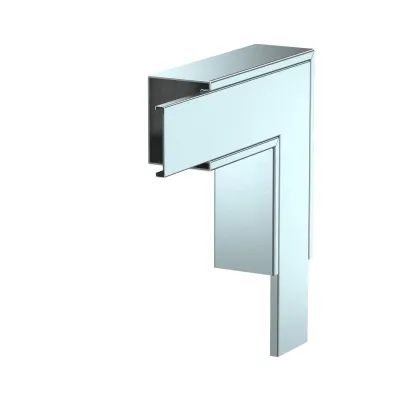 OBO BETTERMANN Flachwinkel PLM FA 0810 FS 7218066 | Brandschutzgewebe 90° | 100x80mm | Stahl bandverzinkt | zink