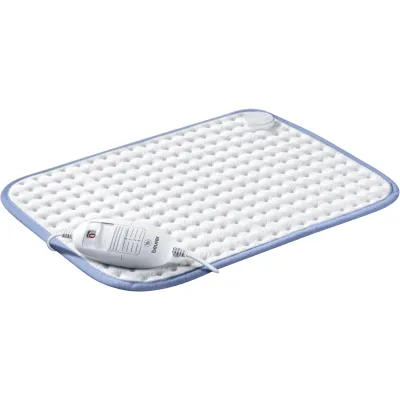 Beurer HK Limited Edition Heizkissen Weiss-Blau | 3 Temperaturstufen | Schnellaufheizung | Abschaltautomatik | Waschbarer Bezug