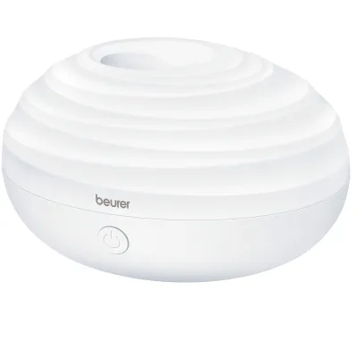 Beurer Aroma Diffuser LA 20 | 606.29 | Ultraschall-Raumbefeuchter | 80 ml Tank | LED-Farbwechsel | USB | Weiß