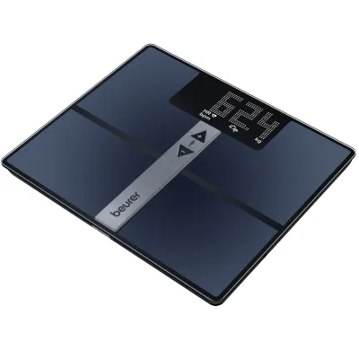 Beurer Diagnosewaage BF 980 WIFI | Körperanalyse | App-Steuerung | Herzfrequenzmessung | Bluetooth | Schwarz