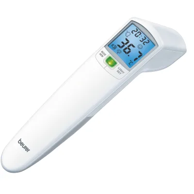Beurer FT 100 Infrarot-Fieberthermometer | kontaktlos | Stirnmessung | Fieberalarm | inkl. Batterien