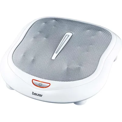 Beurer Fußmassagegerät FM 60 | Shiatsu Massage | 18 Massageköpfe | 2 Intensitäten | Wärmefunktion | weiß-grau