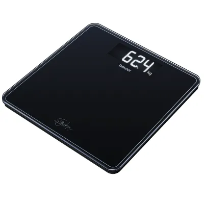 Beurer Personenwaage GS 400 Signature Line | digitale Glaswaage | XL LCD | bis 200kg | 31x31cm | schwarz