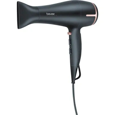 Beurer Haartrockner HC 60 | Ionen-Technologie, Touch Sensor, 1400W, Diffusor, Schwarz