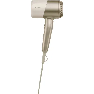 Beurer Haartrockner HC 40 ICONIC Pro 2000W | Ionen-Funktion | 3 Stufen | Kaltstufe | kompakt | Stylingdüse | weiß