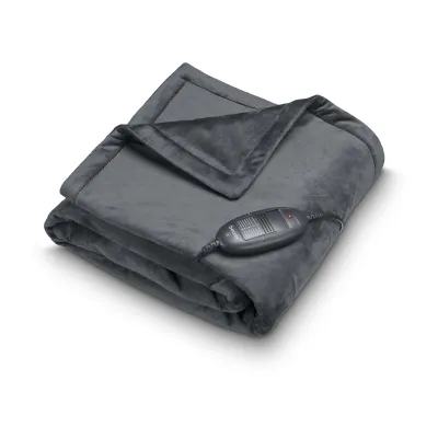 Beurer Heizdecke HD 74 Cozy Limited Edition | Wärmezudecke | 6 Temperaturstufen | 150x130 cm | Fleece | schwarz