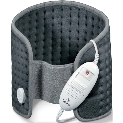 Beurer Heizkissen HK 49 Cosy | Bauch & Rücken | 3 Stufen | Schnellheizung | Abschaltautomatik | waschbar | Grau