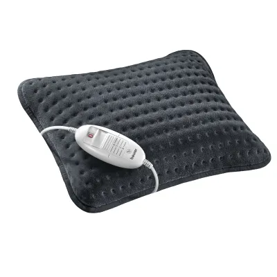 Beurer Heizkissen HK 48 Cosy | 3 Temperaturstufen | Schnellheizung | Abschaltautomatik | 40x30 cm | waschbar | grau