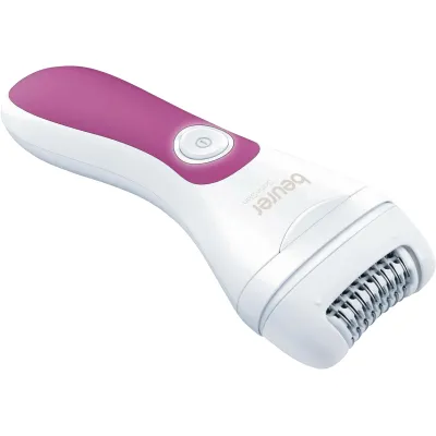 Beurer Epilierer HL 76 Wet & Dry | 42 Pinzetten | Akku | Ladyshave & Trimmer | Nass- und Trockenanwendung | Weiß/Pink
