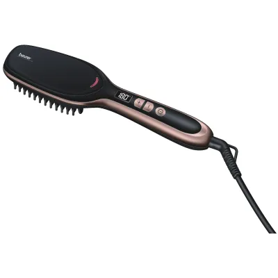 Beurer Glättungsbürste HS 60 | Haarglätter & Lockenstyling | 7 Aufsätze | Ionen-Technologie | Keramik | 120-200°C