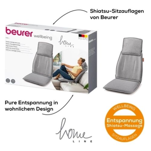 Bild: Beurer MG 330 grey Shiatsu-Massagesitzauflage