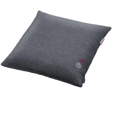 Beurer Shiatsu-Massagekissen MG 135 | 4 Massageköpfe | Wärmefunktion | Nacken, Rücken, Schulter | Grau | 40x40 cm