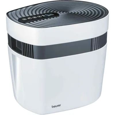 Beurer Meeresklimagerät MK 500 | Luftreiniger & Luftbefeuchter | Meersalz-Vernebelung | 5-in-1 System | 50 m² | Weiß