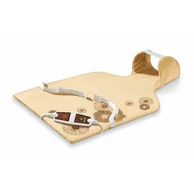 Beurer Heizkissen HK 58 Cosy | Rücken-Nacken | 6 Heizstufen | Schnellheizung | 62x42cm | Micro-Flausch | Beige