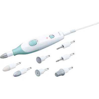 Sanitas Maniküre-/Pediküreset SMA36 | elektrisches Nagelpflegeset | 7 Aufsätze | 2 Geschwindigkeiten | Netzbetrieb