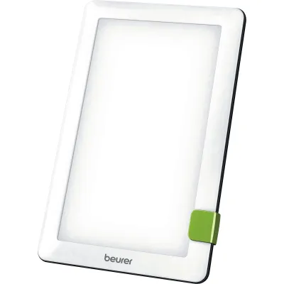 TL 30 Tageslichtlampe | 10.000 Lux | flackerfrei & UV-frei | 12x20 cm Leuchtfläche | Standfuß | Schutztasche | Weiß