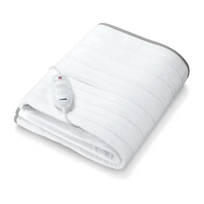 Beurer Wärmeunterbett TS 17 (30083) | 150x80 cm | 3 Temperaturstufen | Vlies | Abschaltautomatik | mit Thermostat | weiß