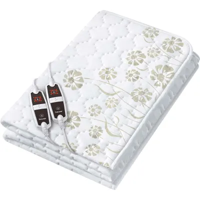 Beurer Wärmeunterbett UB 68 XXL Doppel | 2 Zonen | 4 Stufen | Timer | 150x160cm | 120W | waschbar | Vlies | weiß