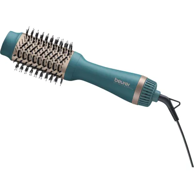 Beurer Warmluftbürste HC 45 Ocean | 2-in-1 Volumenbürste | 1000 Watt | Ionenfunktion | Keratin-Keramik | blau
