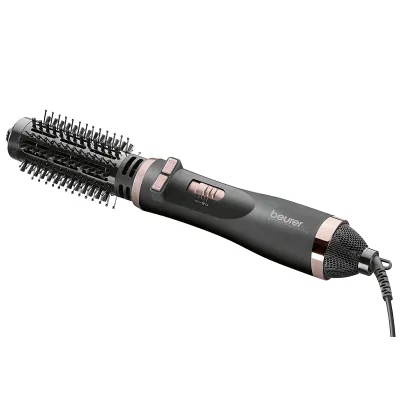 Beurer HT 80 Warmluftbürste | 1000W | Ionenfunktion | Keramik | 2 Aufsätze | Rechts-/Linksrotation | Schwarz