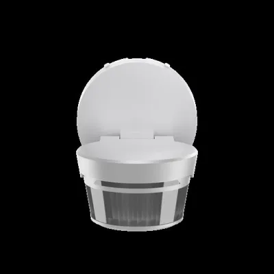 BUSCH-JAEGER Bewegungsmelder Aufputz BW/A4.11-133 | KNX | 280° | 4 Kanäle | Bluetooth | IP55 | Alusilber