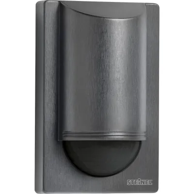 Steinel Bewegungsmelder IS 2180 ECO 064907 | PIR Sensor 180° 12m | Aufputz | IP54 | Unterkriechschutz | anthrazit