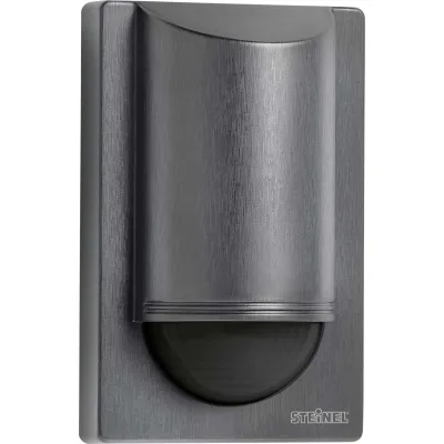 Steinel Bewegungsmelder IS 2180 ECO 064907 | PIR Sensor 180° 12m | Aufputz | IP54 | Unterkriechschutz | anthrazit