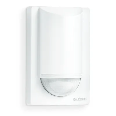 STEINEL Bewegungsmelder IS 2180 ECO 034696 | PIR Sensor | 180° Erfassung | 12m Reichweite | IP54 | Aufputz | Weiß