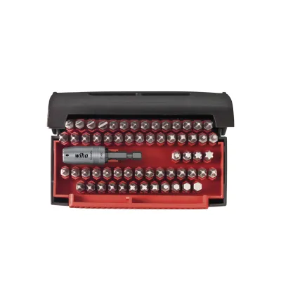 Wiha Bit-Set 7928-923 | Bit Set Collector Standard 25mm | 61-tlg. | magnetischer Bithalter | robuste Kunststoffbox
