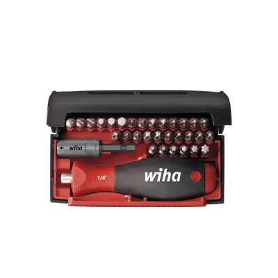 Wiha Bit-Set 7928-913 | 32-teilig | Collector Standard | 25 mm Bits | Magnetischer Bithalter | SoftFinish Griff