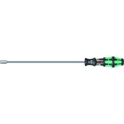 Wera Bit-Set Kraftform Kompakt 27 XL 05051028001 | 6-teilig | Magnethalter | PH PZ TX Bits | Handgriff | schwarz/grün