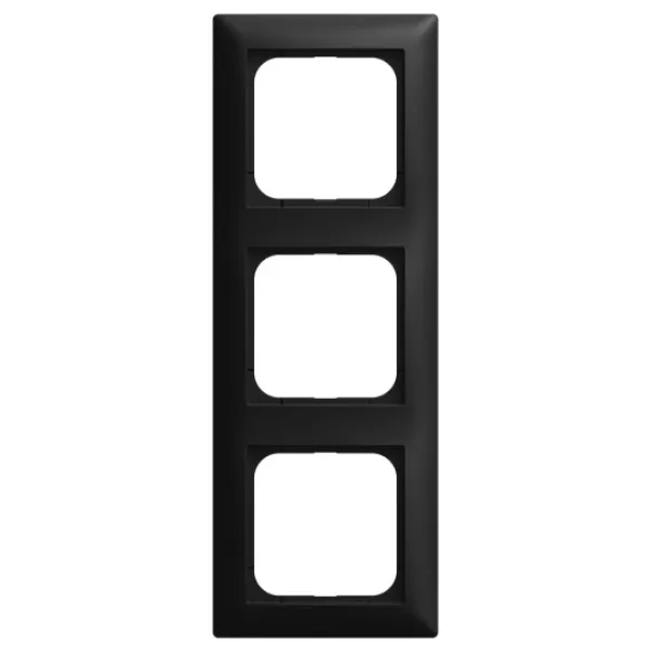 BUSCH-JAEGER Abdeckrahmen 3-fach 1723-915 | Schalterrahmen | Busch-balance SI | Kunststoff | schwarz matt | IP20