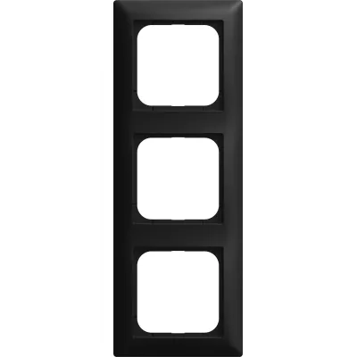 BUSCH-JAEGER Abdeckrahmen 3-fach 1723-915 | Schalterrahmen | Busch-balance SI | Kunststoff | schwarz matt | IP20