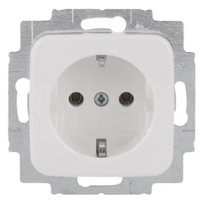 BUSCH-JAEGER Steckdose 20 EUC-214 BULK | SCHUKO Unterputz | 100x Einsätze | Reflex SI | 16A 250V | Kunststoff | weiß