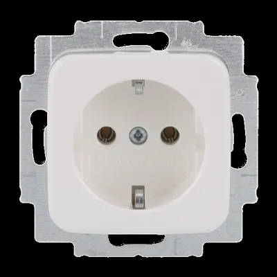 BUSCH-JAEGER Steckdose 20 EUC-214 BULK | SCHUKO Unterputz | 100x Einsätze | Reflex SI | 16A 250V | Kunststoff | weiß
