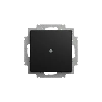 BUSCH-JAEGER Blindzentralscheibe 2538-915 | Blindabdeckung | Busch-balance SI | Unterputz | Kunststoff | schwarz matt