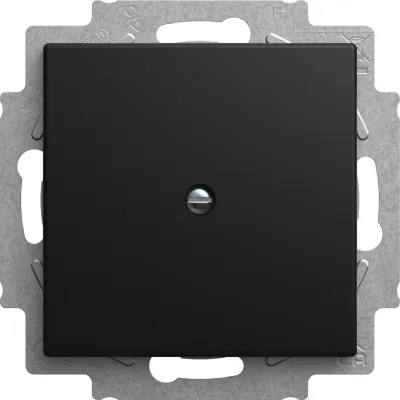 BUSCH-JAEGER Blindzentralscheibe 2538-915 | Blindabdeckung | Busch-balance SI | Unterputz | Kunststoff | schwarz matt