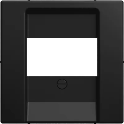 BUSCH-JAEGER Zentralplatte Universal/TAE 2539-915 | Abdeckung Kommunikationsdose | Busch-balance SI | schwarz matt