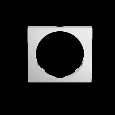 BUSCH-JAEGER Designrahmen 6851/DR-133 | Bewegungsmelder-Rahmen eckig | PRO Serie | Alusilber