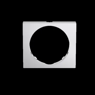 BUSCH-JAEGER Designrahmen 6851/DR-133 | Bewegungsmelder-Rahmen eckig | PRO Serie | Alusilber