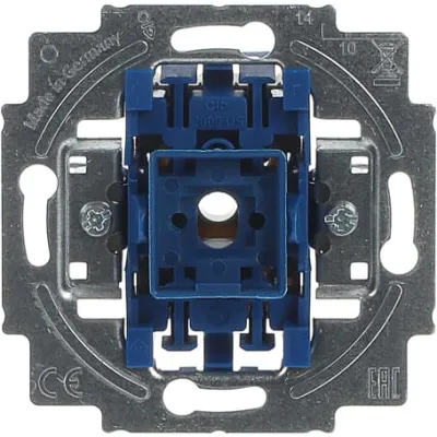 BUSCH-JAEGER Wippschalter-Einsatz 2000/6 US BULK | Wechselschalter Unterputz | 100 Stück | IP20 | 10A | Kunststoff matt