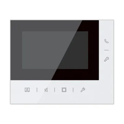BUSCH-JAEGER Video-Innenstation M22483-W-03 | 2-Draht Aufputz | 4,3 Zoll Touch | Freisprechfunktion | weiß