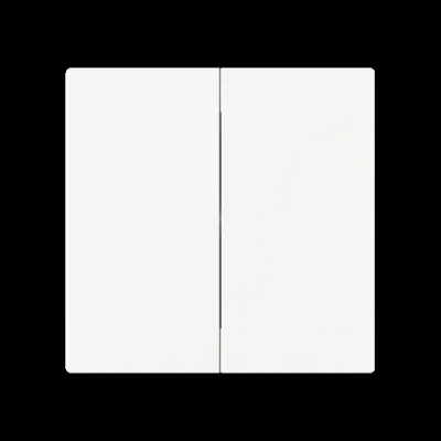 BUSCH-JAEGER Wippe geschlossen 1785-44M | Serienschalter Abdeckung | 2-teilig | Thermoplast matt | studioweiß RAL 9016